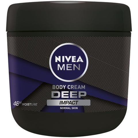 Nivea Body Cream For Men -Deep 400 Ml, 12/cs