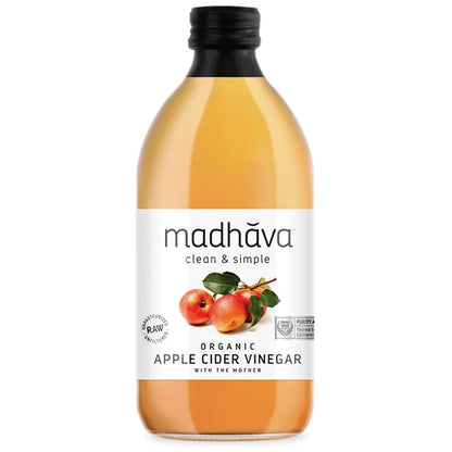 Madhava Vinegar Apple Cider Og 16.9 Oz, 6/cs EXP: 08/12/2030