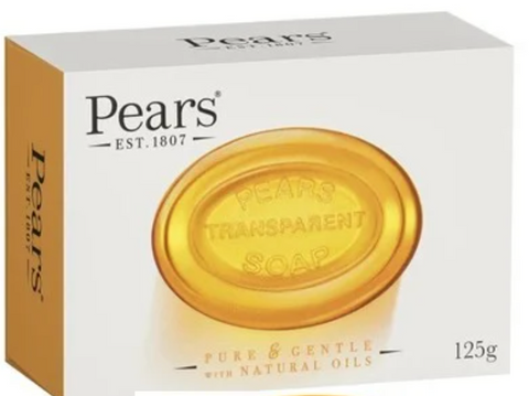 Pears Bar Soap -Amber Original Pure & Gentle 125 G, 48/cs.