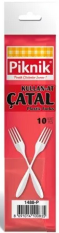Piknik Plastic Forks -10 CT, 120/cs.