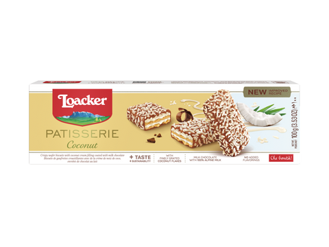 Loacker Patisserie -Coconut 100 G (3.53 Oz), 12/cs.