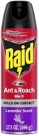 Raid Ant & Roach -Lavender 17.5 Oz, 12/cs.