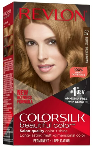 Revlon Colorsilk #57 Light Golden Brown 12/cs.