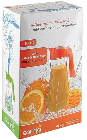 Glass Jug w/Gift Box 1.5 LT(50.7 Oz), 12/cs.