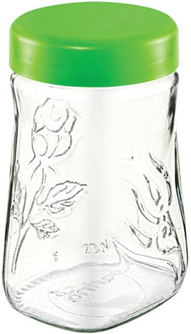 Glass Embossed Mimosa Jar 0.7 LT (23.6 Oz), 12/cs.