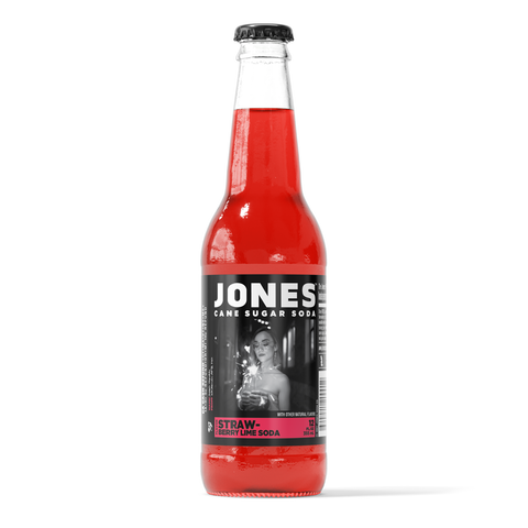 Jones Soda -Strawberry Lime 12 Oz, 24/cs