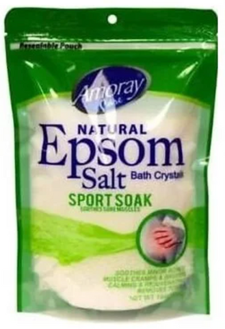 Amoray Epsom Salt Bag -Sport Soak 16 Oz, 12/cs.