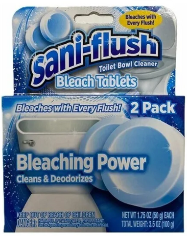 Sani-Flush Bleach Tab 2 Pk, 12/cs.