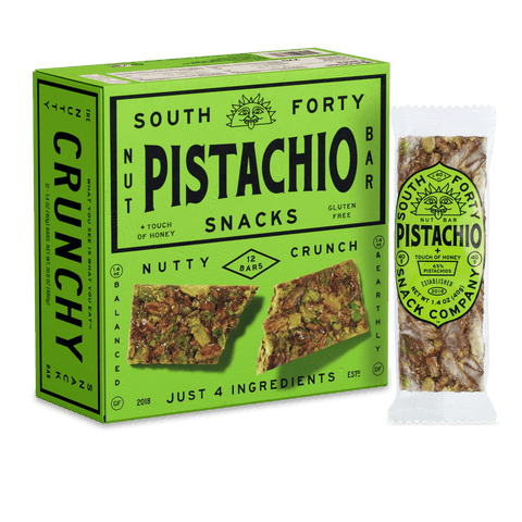 South Forty Nut Bars -Pistachio 1.4 Oz, 24/cs EXP: 12/29/2026
