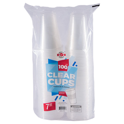 Clear Cup 7 Oz, 100 CT, 12/cs
