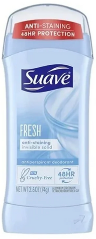 Suave Deo Stick -Fresh 2.6 Oz, 12/cs.