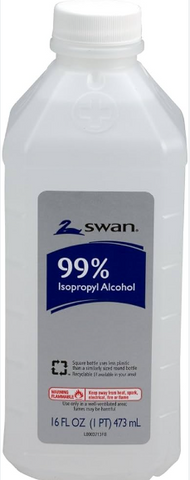 Swan Rubbing Alcohol 99% -White 16 Oz, 12/cs.
