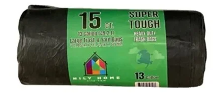 Nily Trash Bag Roll 13 G, 15 CT, 48/cs.