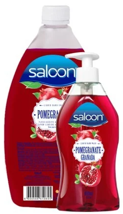 Saloon Liquid Soap -Pomegranate 400 Ml+750 Ml, 6/cs.