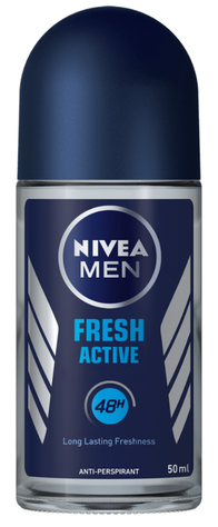Nivea Roll-On Men -Fresh Active 50 Ml, 12/cs.