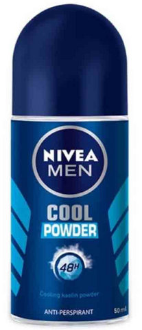 Nivea Roll-On Men -Cool Powder 50 Ml, 12/cs.