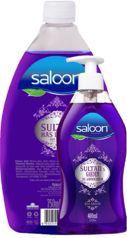 Saloon Liquid Soap -Sultan Garden 400 Ml+750 Ml, 6/cs.