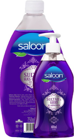 Saloon Liquid Soap Sultan Garden 400 Ml+750 Ml, 6/cs.