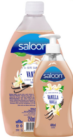 Saloon Liquid Soap -Vanilla 400 Ml+750 Ml, 6/cs.