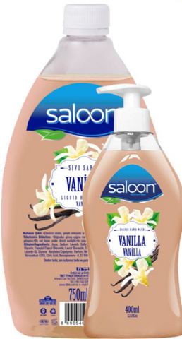 Saloon Liquid Soap Vanilla 400 Ml+750 Ml, 6/cs.