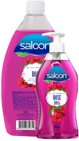 Saloon Liquid Soap -Rose 400 Ml+750 Ml, 6/cs.