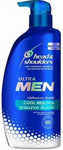 H & S Shampoo -Men Cool Menthol 650 Ml, 9/cs.