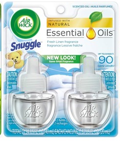 Airwick Scented Oil -Cool Linen & White Lilac 2 Pk, 6/cs.
