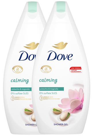 Dove Body Wash -Calming Pistachio & Magnolia Twin Pack 450 Ml, 6/cs.