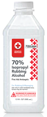 American Red Cross 70% Isopropyl Alcohol 16 Oz, 12/cs