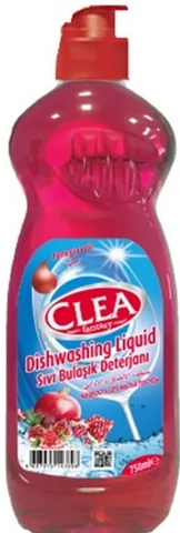 Clea Diswashing Liquid -Pomegranate 750 Ml(25.4 Oz), 12/cs.