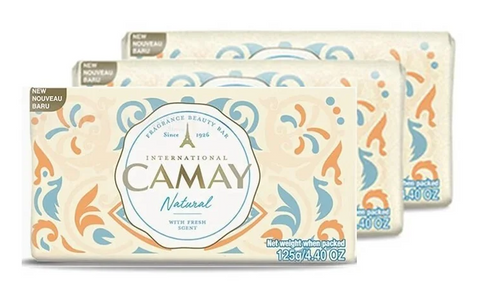 Camay Bar Soap 3 pk. -White 125 Gm, 24/cs.