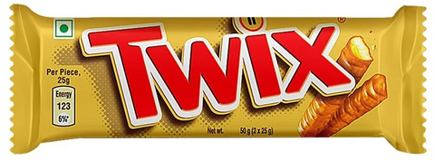 Twix Chocolate Bar 50 G, 25/csEXP:06/25