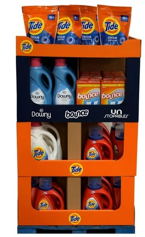 Tide& Bounce&Downy Display 63/cs.