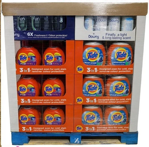 Tide Pods 76 CT-46 CT & Downy Beads 30.1 Oz  Display, 80/cs.
