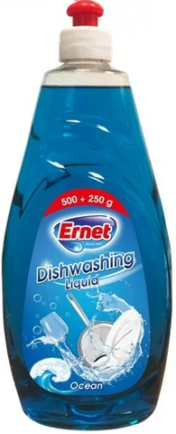Ernet Dish Washing Liquid -Fresh 750 Ml, 16/cs.
