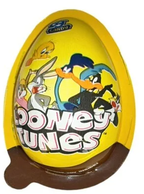 Looney Tunes Chocolate Egg w/Surprise Toy 20 G, 24/cs EXP: 06/28/2027