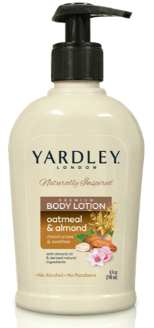 Yardley Lotion Oatmeal & Almond 8.4 Oz, 12/cs