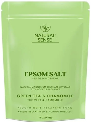 Natural Sense Epsom Salt -Green Tea & Chamomile 16 Oz, 6/cs.