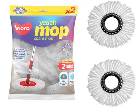 Viora Mop Refill 2 Pk, 12/cs.