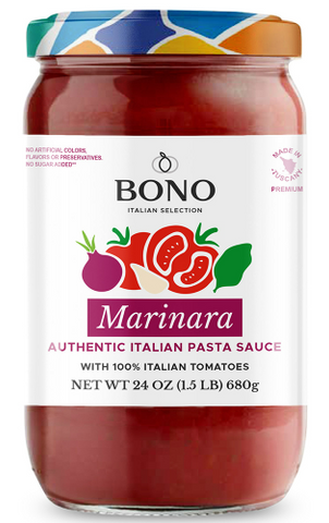 Bono Pasta Sauce -Marinara Sauce 24 Oz, 6/cs.  EXP: 02/04/2029