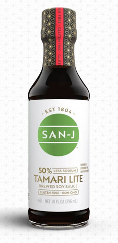 San-J Gluten Free Soy Sauce Tamari Lite 10 Oz, 6/cs. EXP: 11/5/2027