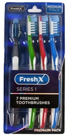 Fresh X Premium Toothbrush -Medium 7 CT, 12/cs.