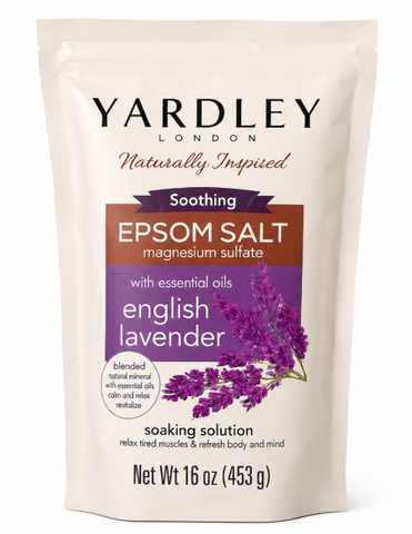 Yardley Epsom Salt English Lavender 16 Oz, 12/cs