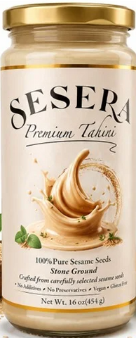 Sesera Premium Tahini 16 Oz, 6/cs.