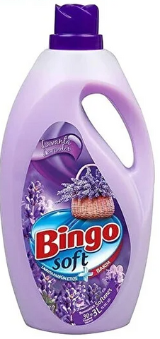 Bingo Soft Fabric Softener -Lavender 3 LT(101 Oz), 6/cs.