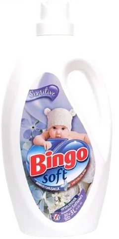 Bingo Soft Fabric Softener -Sensitive 3 LT(101 Oz), 6/cs.
