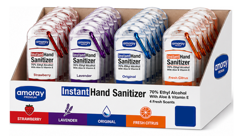 Hand Sanitizer w/Clip 1.8 Oz, 48/cs.