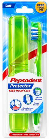 Pepsodent Toothbrush Soft with Cover, 24/cs.