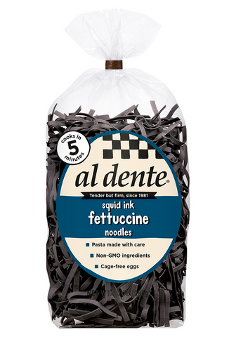 Al Dente Squid Ink Fettuccine 10 Oz, 6/cs