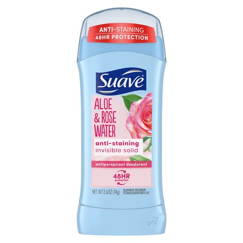 Suave Deo Stick -Rose & Aloe Vera 2.6 Oz, 12/cs.